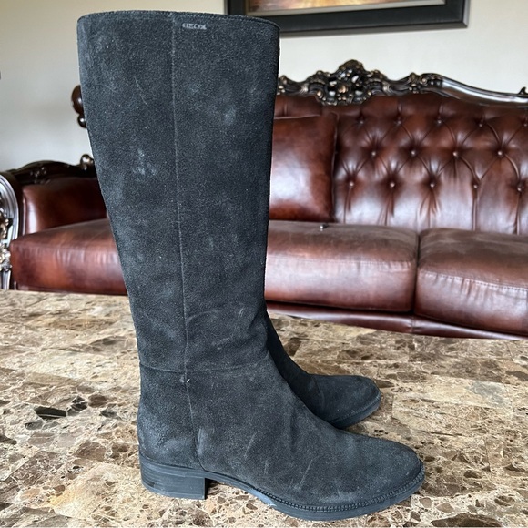 GEOX Women Distressed Long Boots - Picture 3 of 8
